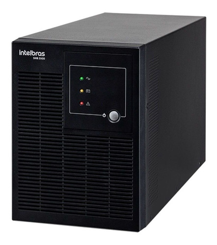 Imagem 3 de 7 de No break Intelbras SNB 2000 2000VA entrada de 110V/220V e saída de 110V preto
