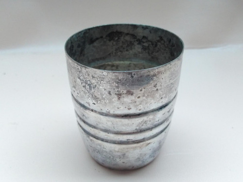 Meonli: Viejo Vaso Metal Plateria Siam Peltre Bhx