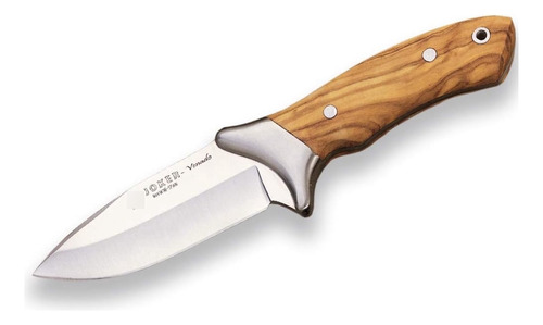 Cuchillo Desollar Venado Co06, Con Mango De Madera De Olivo 