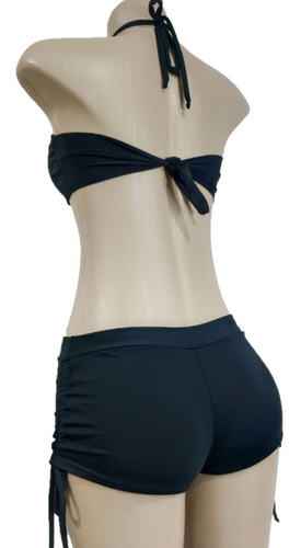 Imagem 6 de 8 de Biquíni Com Top - Shortinho Sunkini E Top Cropped
