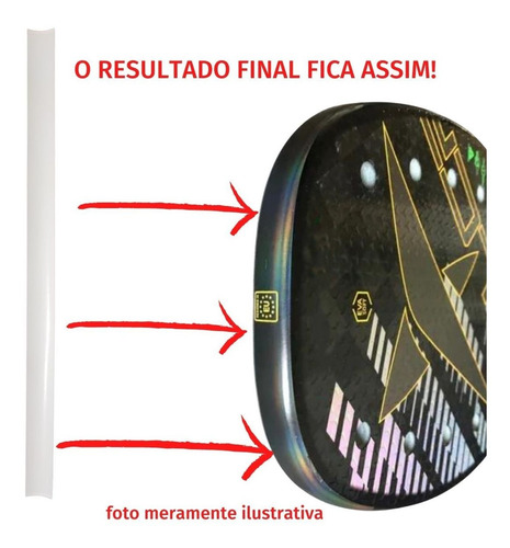 Imagem 3 de 7 de Fita Faixa Protetora Raquete Beach Tennis Transparente