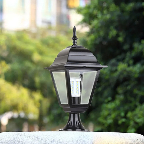 Linterna De Jardín Al Aire Libre, Lámpara De Pilar Moderna