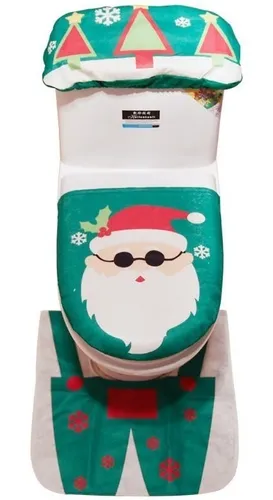 Set Fundas Navidad Baño Decoración Navideña