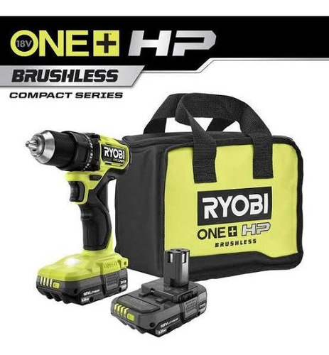 Taladro Destornillador Ryobi 18v Compacto Brushless Hp