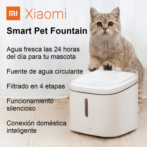Xiaomi Smart Pet Fountain, Bebedero Inteligente De Mascotas