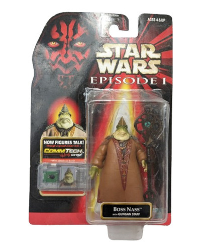 Bossnass Gungan Staff Star Wars Episodio 1 Figura Accion 