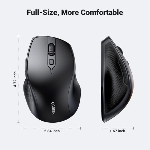 Ratón Inalámbrico Ugreen, Ratón Ergonómico Bluetooth 5.0 ...