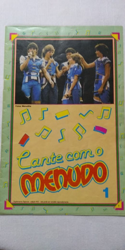 Mini Revista Cante Com O Menudo Anos 80 Letras De Músicas 