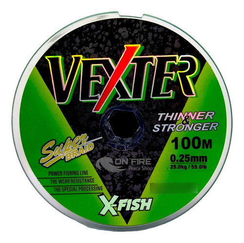 Multifilamento Vexter Xf 0.25mm 55lb 25kg 100mts De Pesca