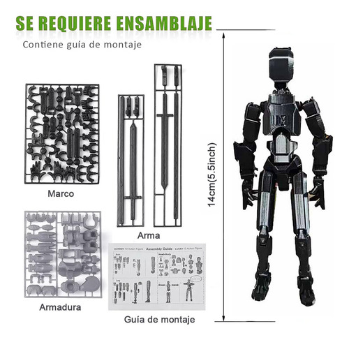 6pzs Figura Articulada Dummy Con Múltiples Articulacione