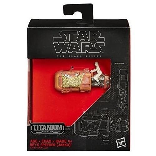 Star Wars Titanium Rey Speeder Jakku Caja Dañada