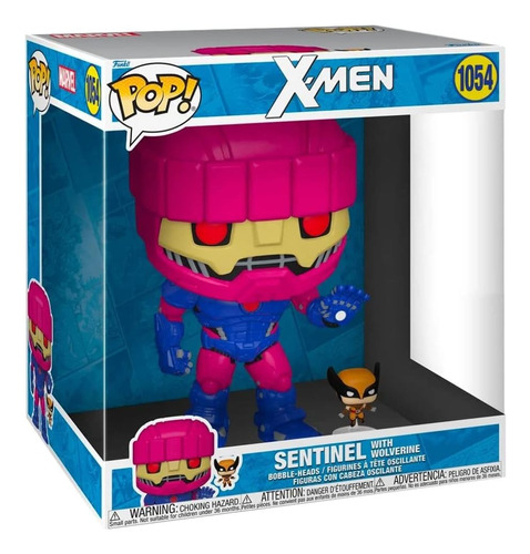 Funko Pop #1054 Jumbo Marvel X-men Sentinel With Wolverine