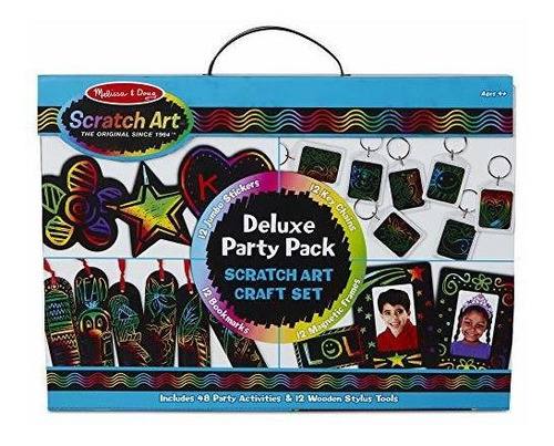 Melissa & Doug Scratch Art Deluxe Party Pack Craft Set