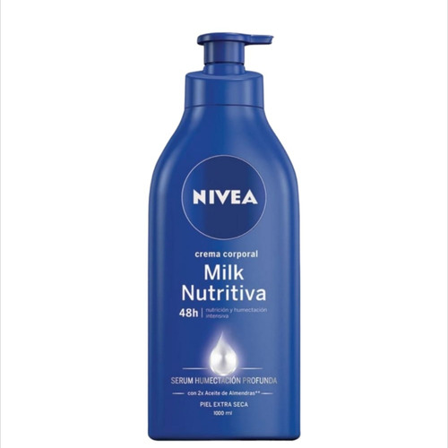 Crema Corporal Body Milk Nutritiva Nivea - mL a $74