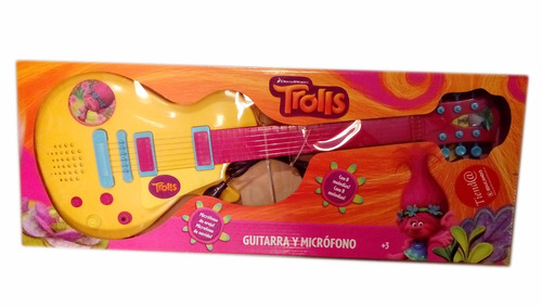 Trolls Guitarra Electrica Con Microfono Musical Educando