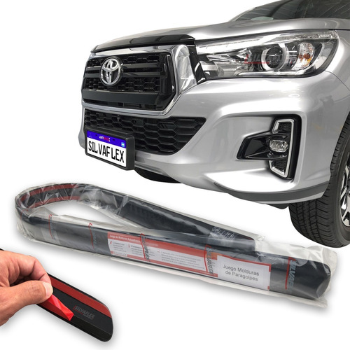 Protectores Bandas Paragolpes Toyota Hilux 18/2020 Silvaflex