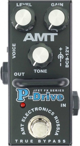 Amt Fx Series P-drive Pedal De Distorsión Para Guitarra