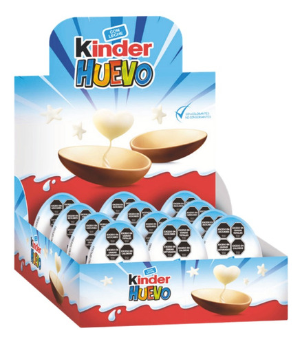 Huevo Chocolate Kinder Sorpresa Caja 12 Unidades