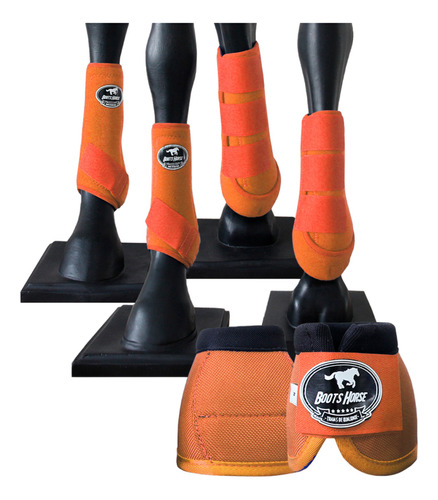 Kit Color Completo Cloches + Boleteiras - Boots Horse Cor Laranja