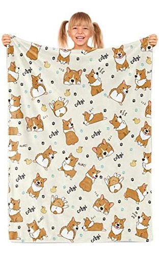 Biapian Cute Corgi Manta De Forro Polar De Franela Corgi Man