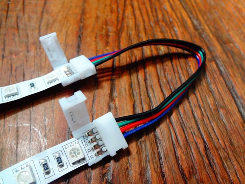 Emenda Rapida P/ Fita Led Rgb 5050/3528 Rabicho Conector Para Fita Led