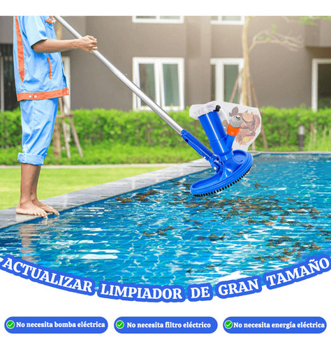 Cabezal Aspiradora Para Piscina Cepillo Limpieza Por Succión