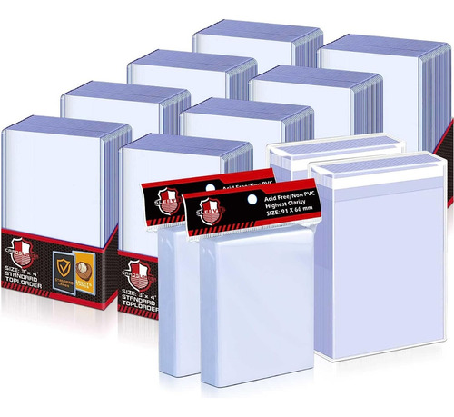 Pack 200 Protectores De Tarjetas Coleccionables Transparente