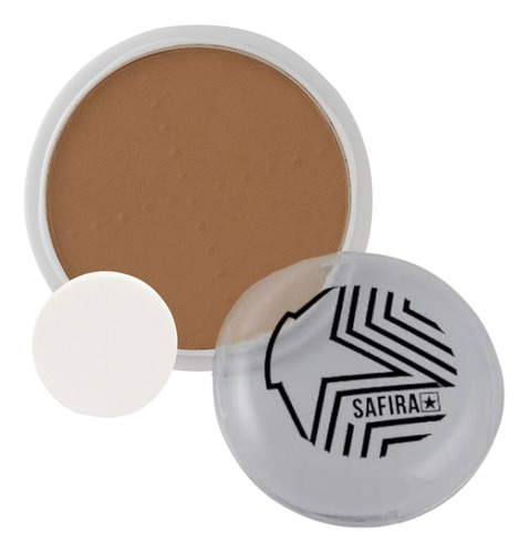 Base de maquiagem em pó Safira Cosméticos Basic Safira Pó Compacto PÓ COMPACTO FACIAL tom n08 - 30g