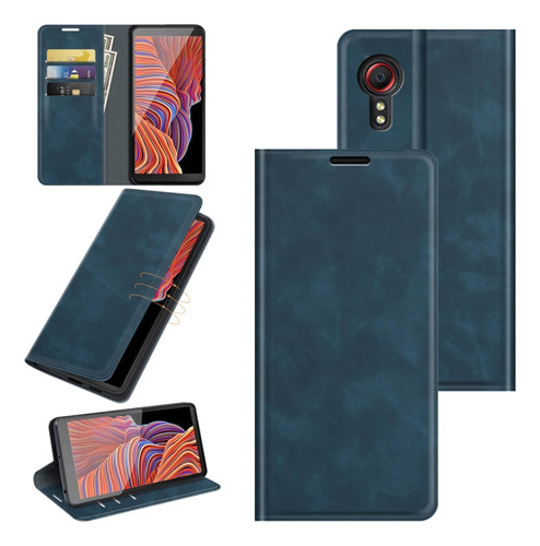 Funda De Piel Tpu Con Ventosa Magnética Para Galaxy Xcover 5