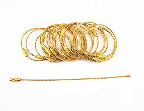 Imagen 1 de 7 de Llavero Anillo Yueton 20pcs Alambre De Acero Inoxidable Llav