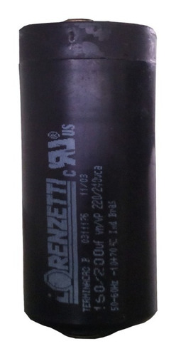 Capacitor De Arranque 160-200mfd 220v Cnr-4227