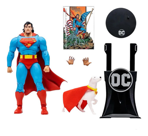 Figura De Acción  Superman & Krypto De Mcfarlane Toys Dc Multiverse