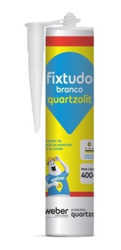 Cola Fixtudo Branco Quartzolit 400g