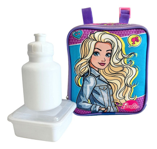Lancheira Térmica Infantil Escolar Meninas Barbie F5