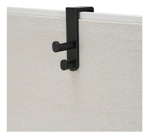 Productos 4225bl Gancho Doble Panel, Negro, 13/4 X 61/2...