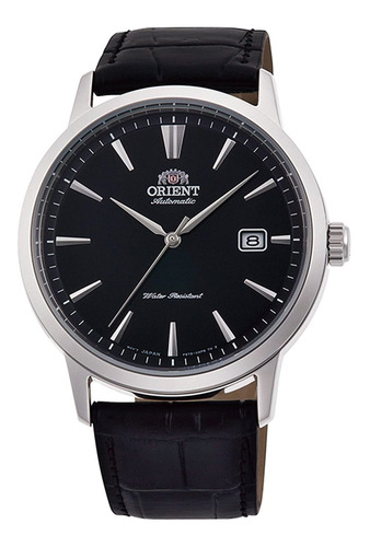 Reloj Hombre Orient Ra-ac0f05b1 Automático Pulso Negro En