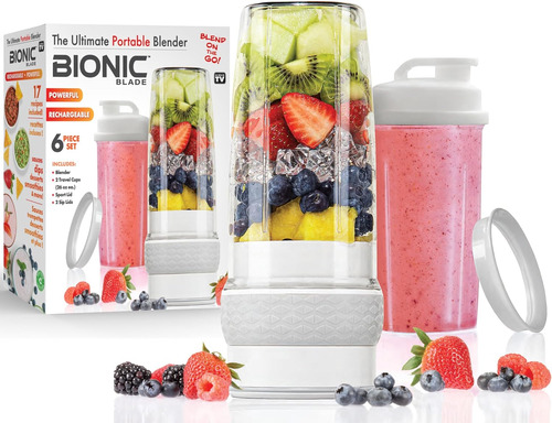 Bionic Blade - Licuadora Personal De 26.5 Oz, Con Agitador E
