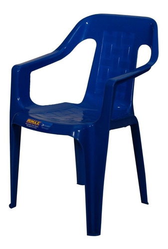 Silla Plástica Infantil Estrella Azul  Rimax