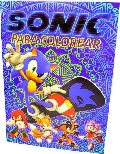 Libro Para Colorer Sonic Pack Variedades Hermoso Pack 