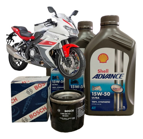 Kit Service Benelli 302r+aceite Shell Sintetico+filtro Bosch