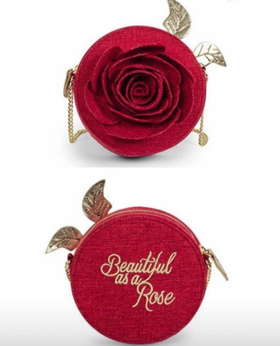 Bolsa Rosa Disney (bela E Fera) Assinada Por Danielle Nicole