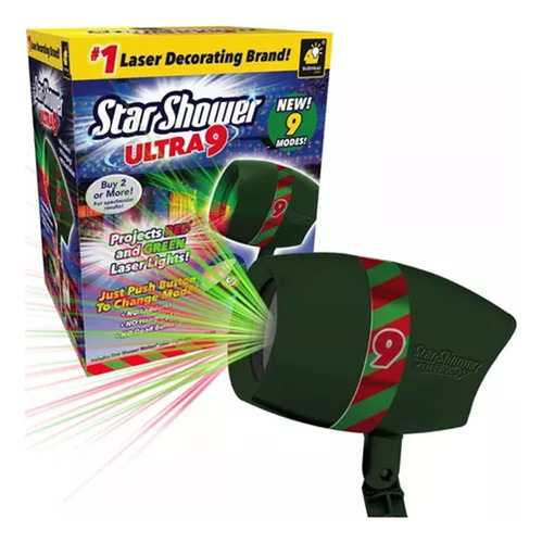 Proyector Luces Star Shower Ultra Laser Exteriores Navidad