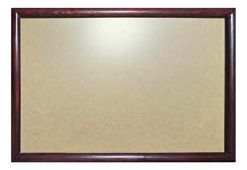 1 Marco De Madera Con Vidrio Anti 50x70cm, Todo Incluido Caoba Clásico