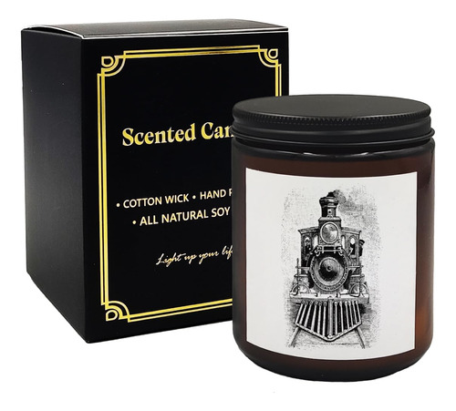 Mancheng-zi Velas Perfumadas Vintage De Tren De Locomotora, 