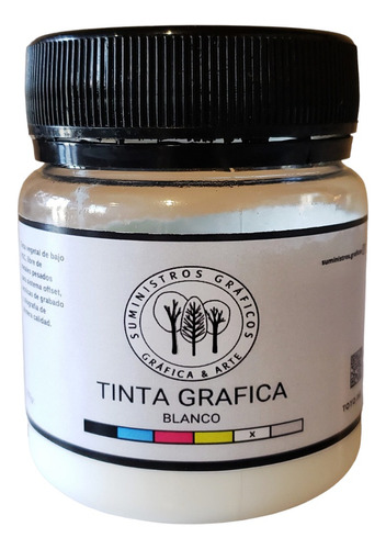 Tinta Blanco Opaco/transparente X 200gr. Grabado/xilografia