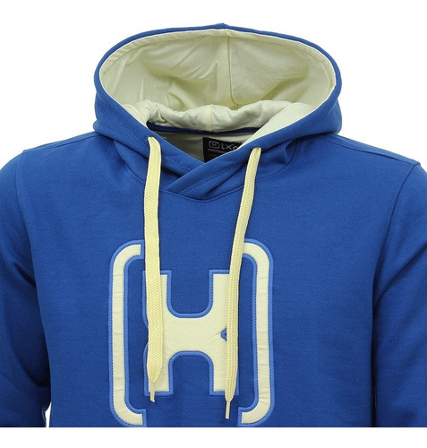 Imagem 2 de 4 de Moletom Azul Masculino Com Capuz Txc 29332