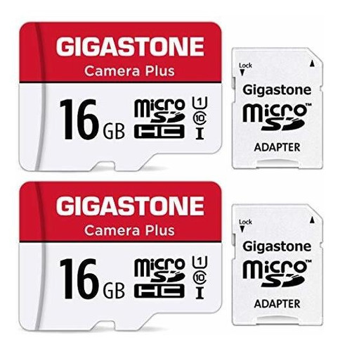 [gigastone] 16gb 2-pack Micro Sd Card, Camera Plus, Microsdh