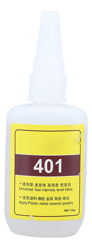 Pegamento Universal 401 Alta Fuerza Adhesiva 50g Curado Para