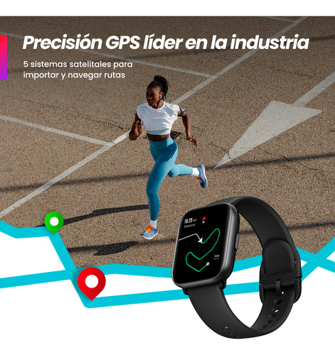 Reloj Inteligente Amazfit Smartwatch Active Midnight Black