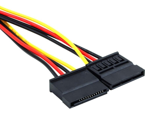 Cable Molex Macho (ide) A 2 Conectores De Poder Sata